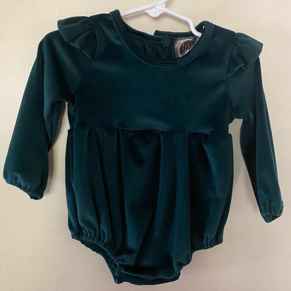 Emerald Green Velvet Bubble